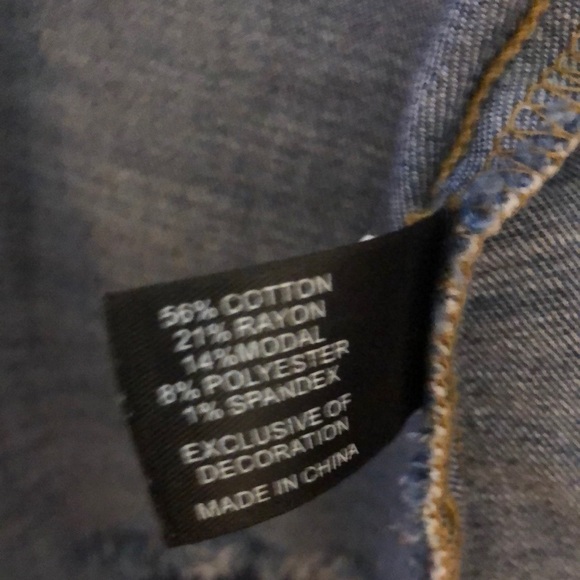 Lane Bryant Blue Studded Denim Jacket - Picture 7 of 7